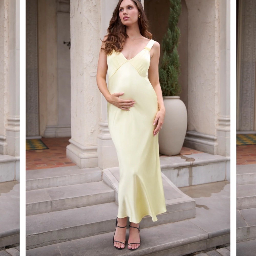 Bumpsuit Butter Yellow Slip Dress
